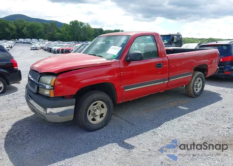 2004 Chevrolet Silverado Work Truck из США, поврежденный, VIN 1GCEK14V24Z178084